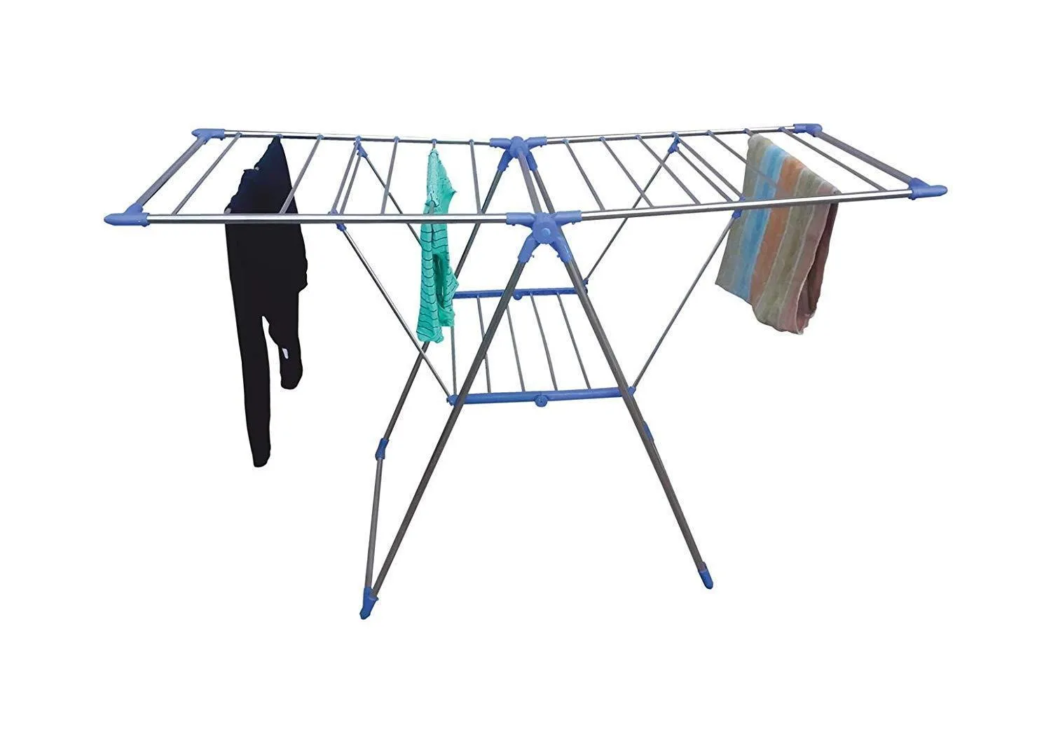 0731 Adjustable Stainless Steel 2-Wings Foldable Butterfly Cloth Drying Stand/Rack