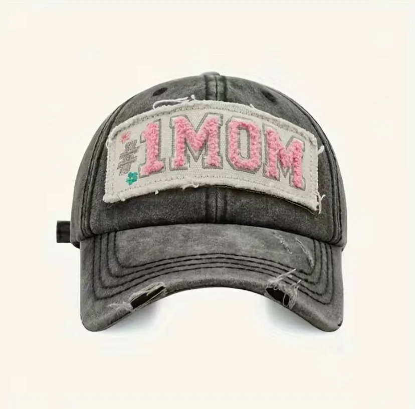 #1 Mom Hat: Black