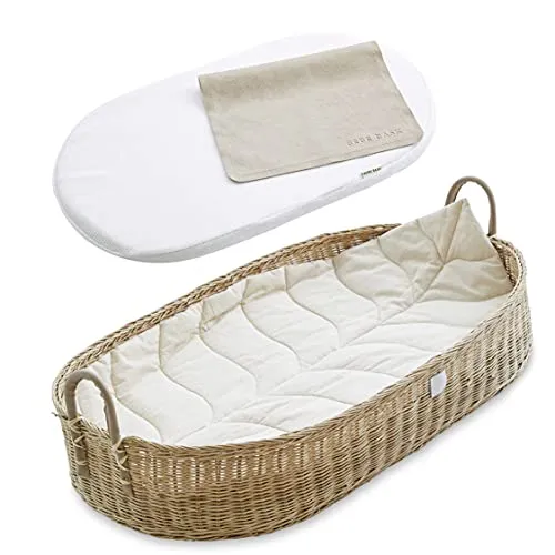 100% Natural Bebe Bask Handmade Baby Changing Basket