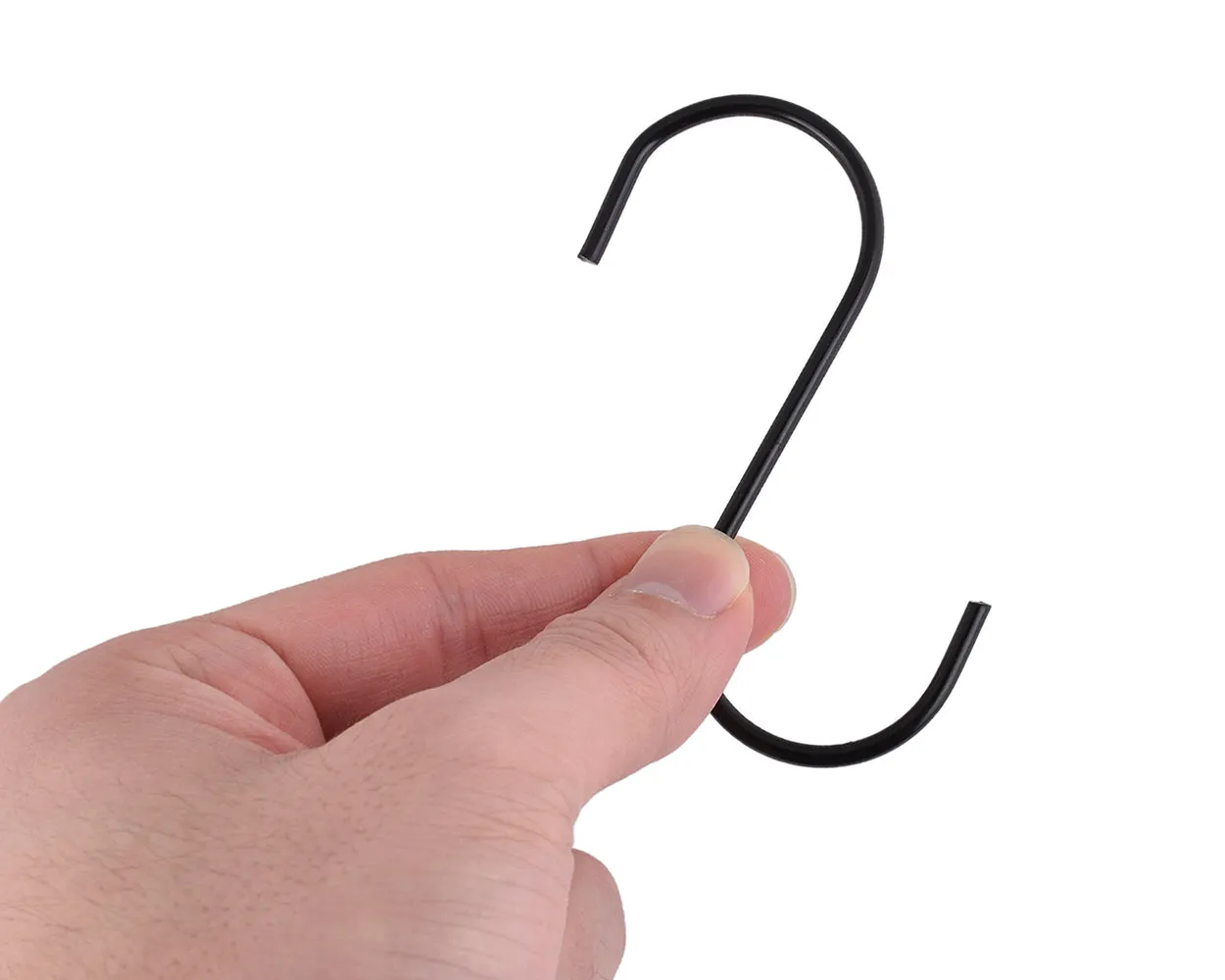 20 Pieces S Shape Hanging Hooks - Black