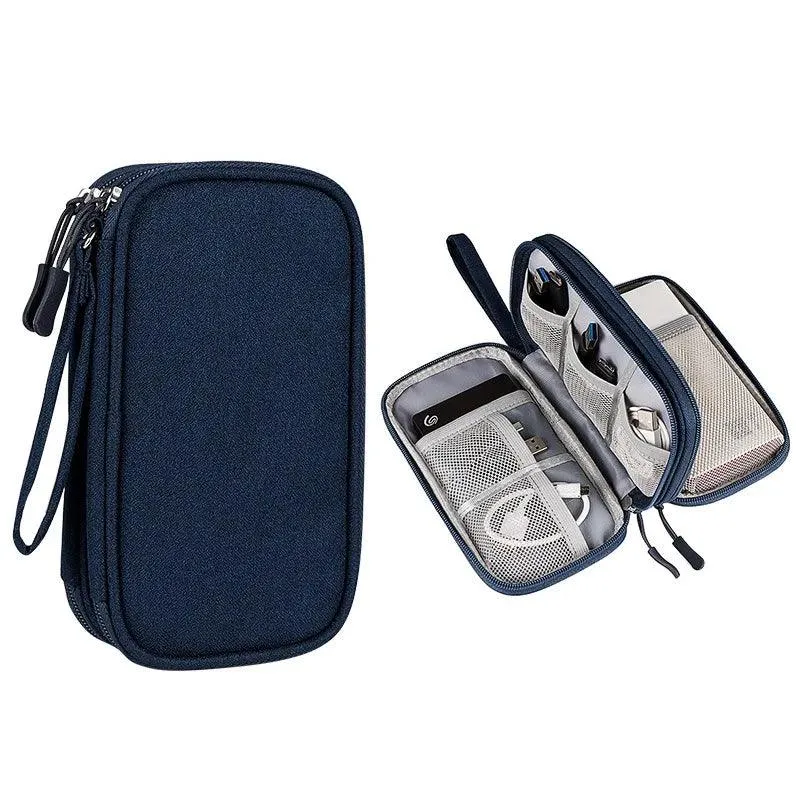 20000mAh Portable Power Bank Organizer Pouch for Charger, USB Cables, and Earphones