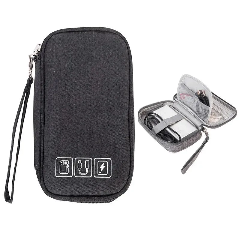 20000mAh Portable Power Bank Organizer Pouch for Charger, USB Cables, and Earphones