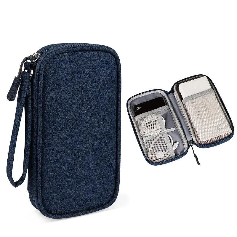 20000mAh Portable Power Bank Organizer Pouch for Charger, USB Cables, and Earphones