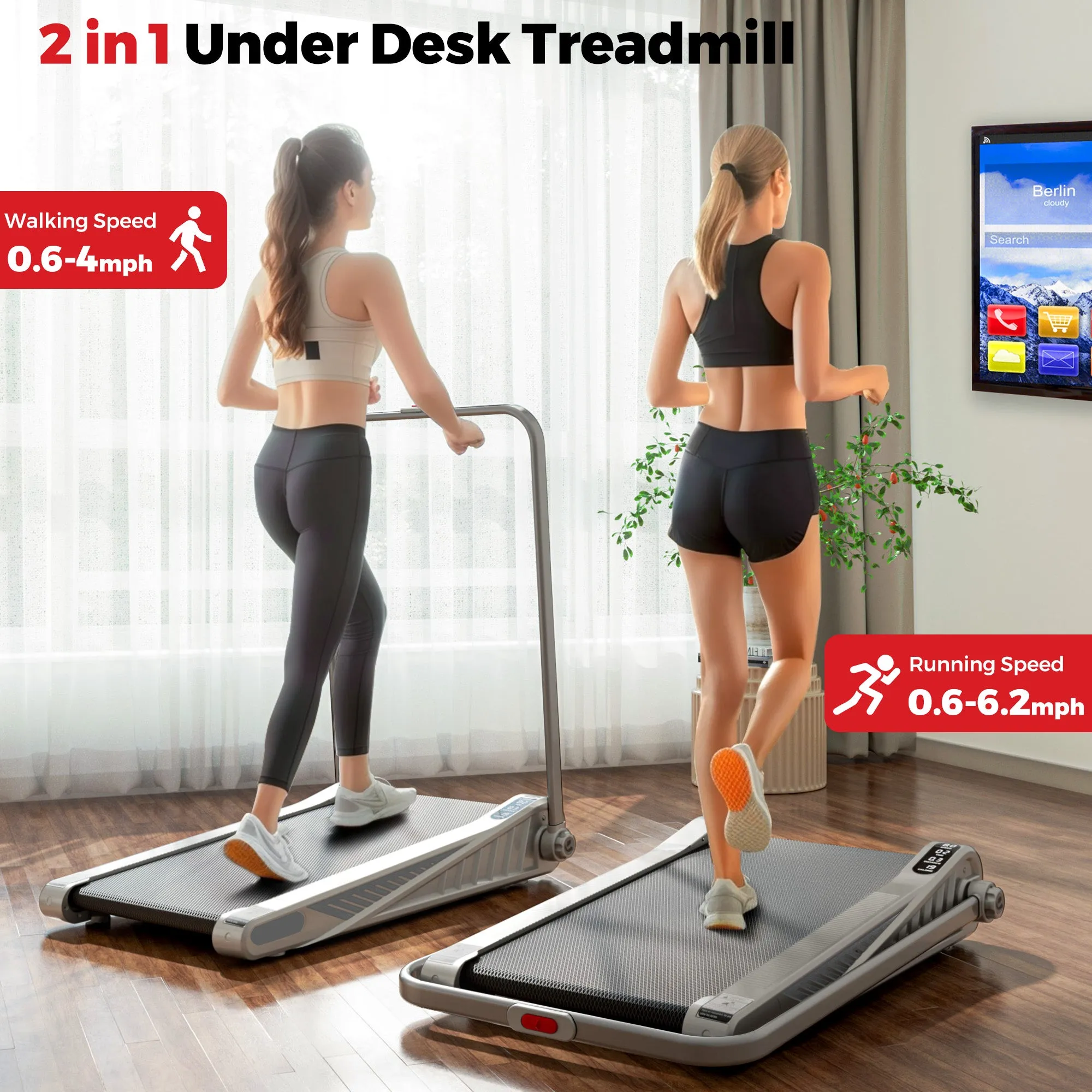 Advwin Compact Treadmill with Incline