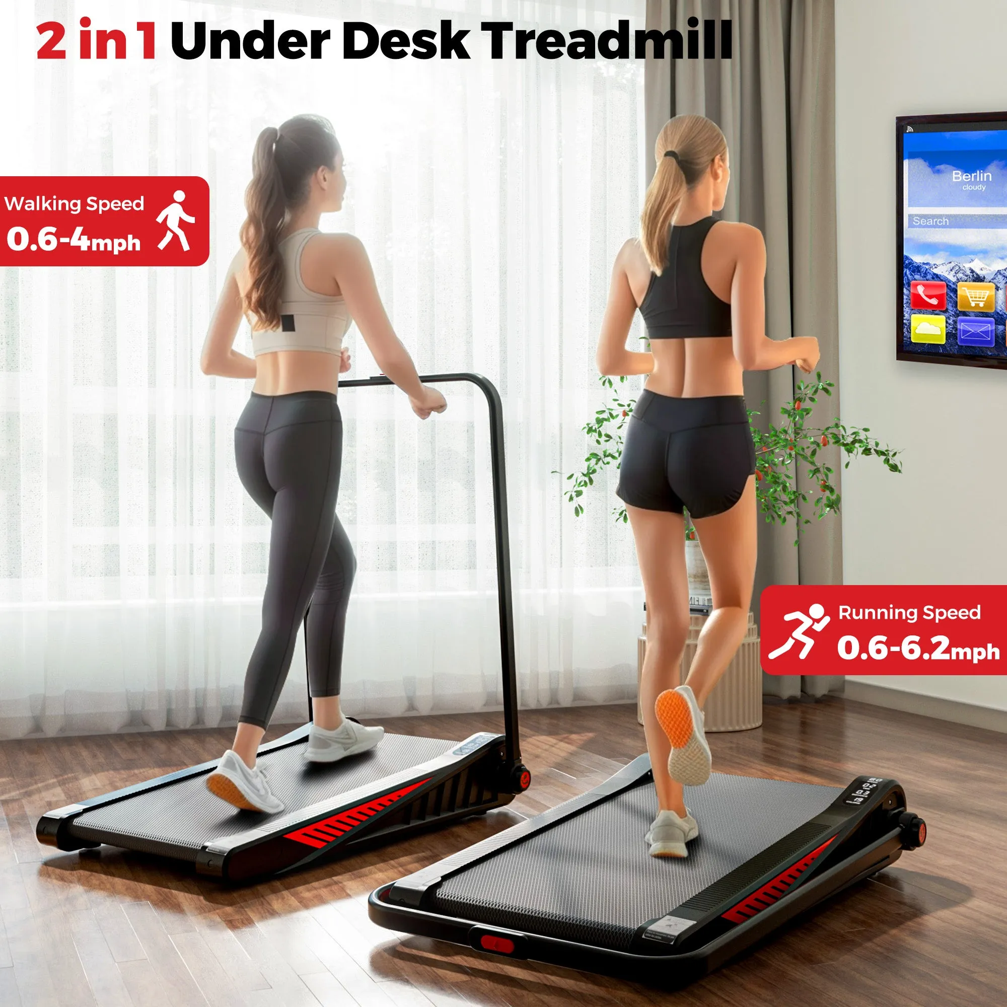 Advwin Compact Treadmill with Incline