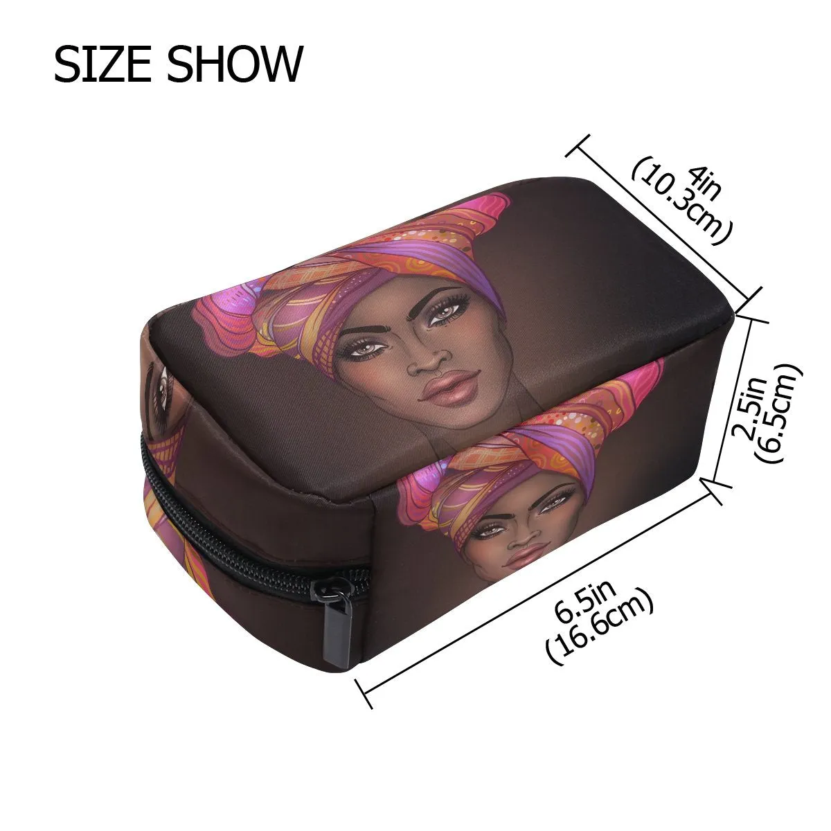 Afrikan Woman Toiletry Bag Organizer Accessories Case