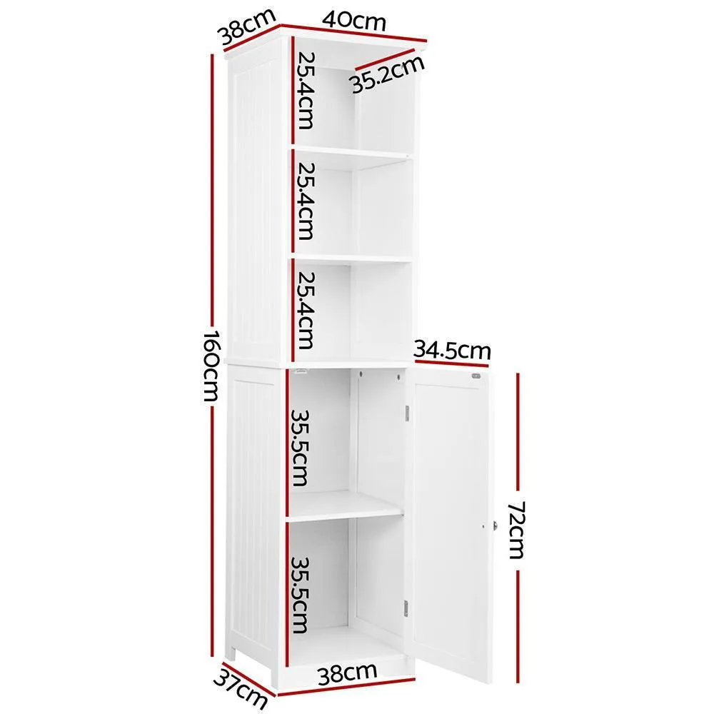 Artiss Tall Bathroom Cabinet - White Tallboy