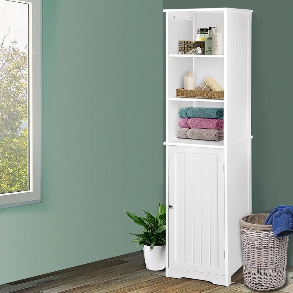 Artiss Tall Bathroom Cabinet - White Tallboy