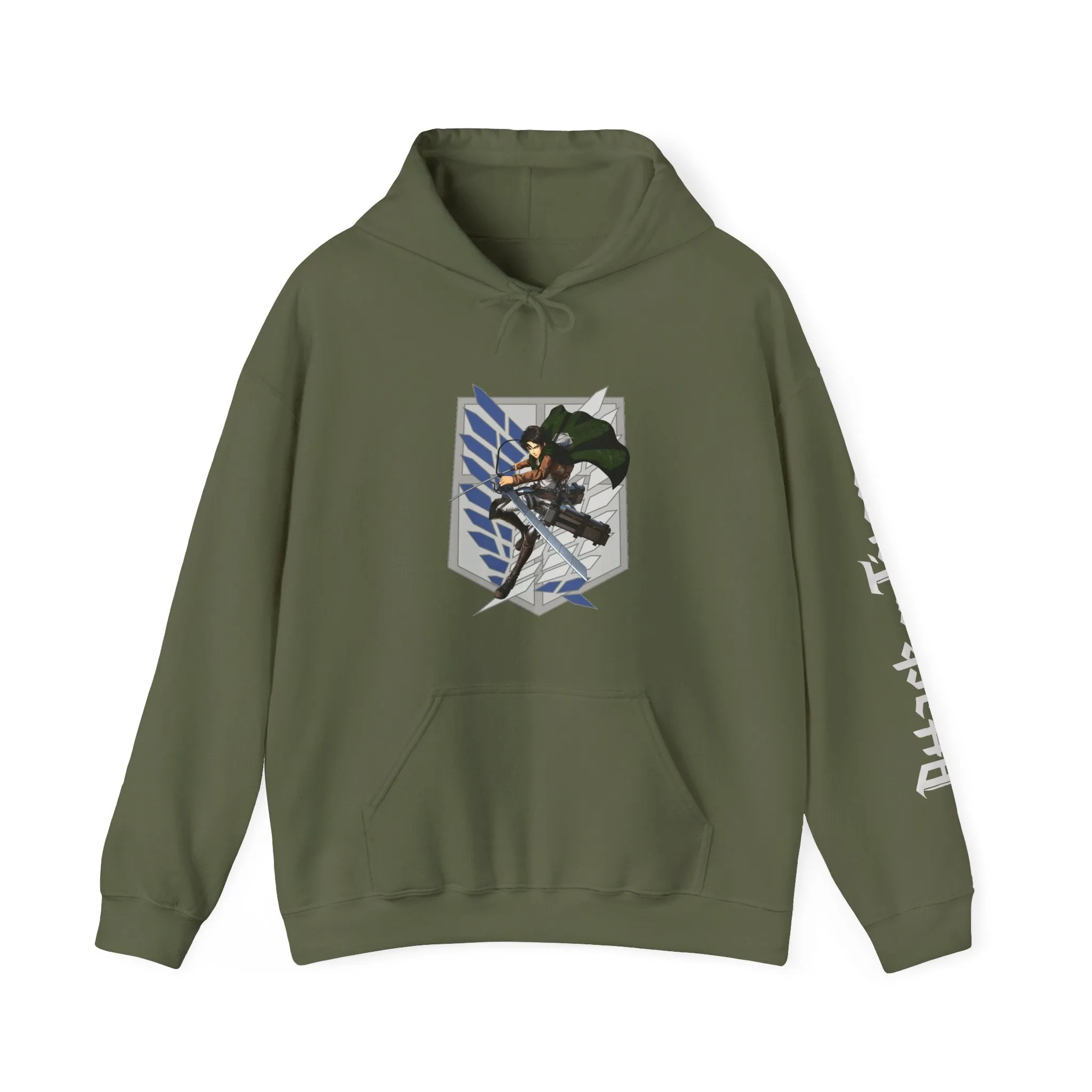 Attack on Titan Anime Hoodie - Unisex Heavy Blend™ Hooded Sweatshirt, Eren Yeager, Levi Ackerman, Survey Corps Jacket, Scouting Legion