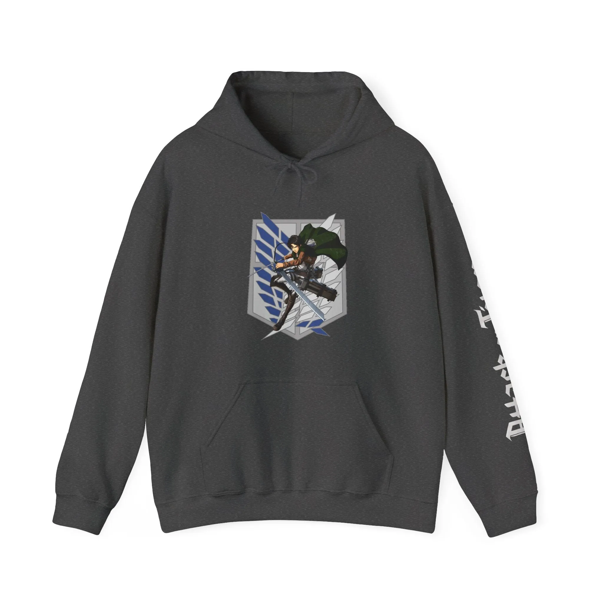 Attack on Titan Anime Hoodie - Unisex Heavy Blend™ Hooded Sweatshirt, Eren Yeager, Levi Ackerman, Survey Corps Jacket, Scouting Legion