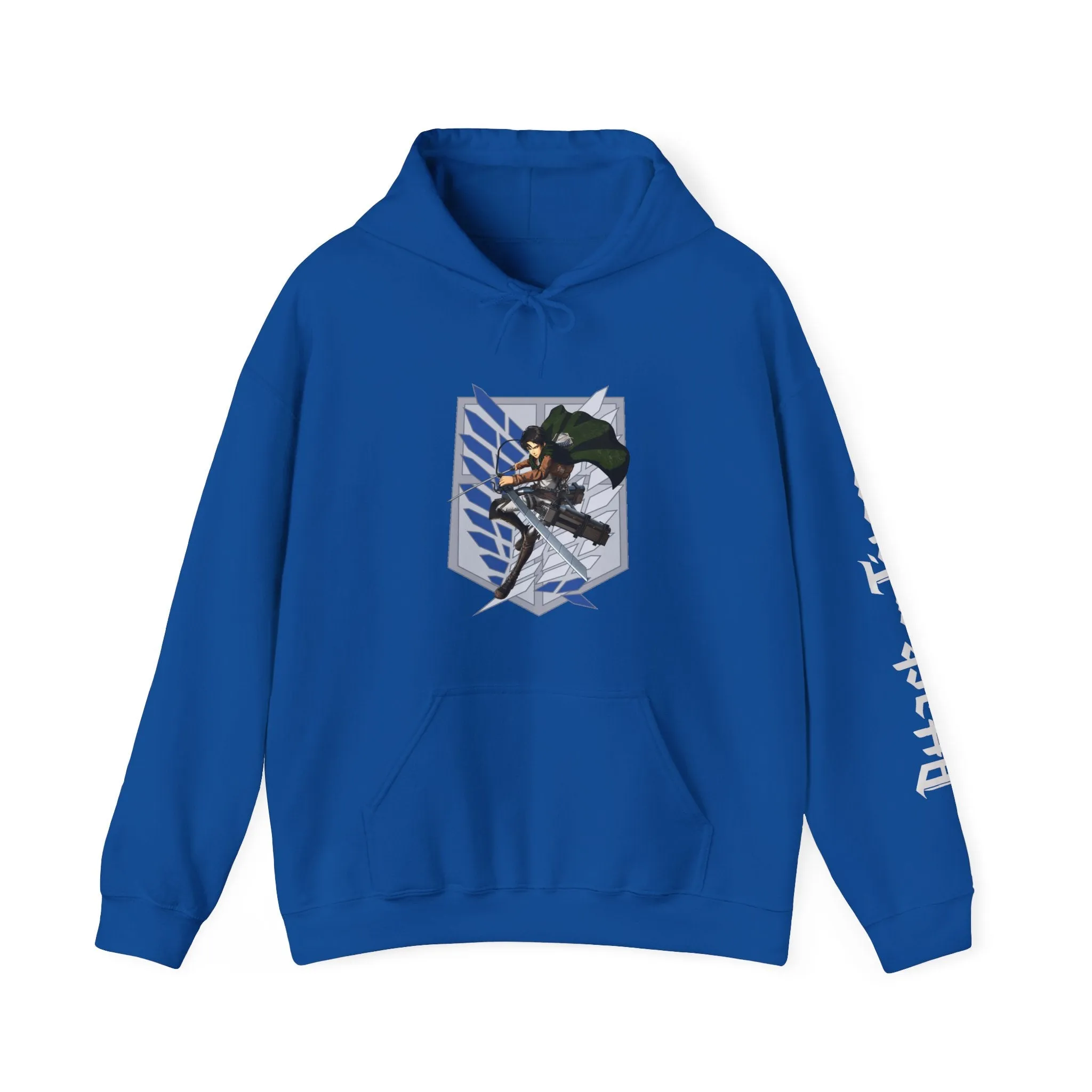 Attack on Titan Anime Hoodie - Unisex Heavy Blend™ Hooded Sweatshirt, Eren Yeager, Levi Ackerman, Survey Corps Jacket, Scouting Legion