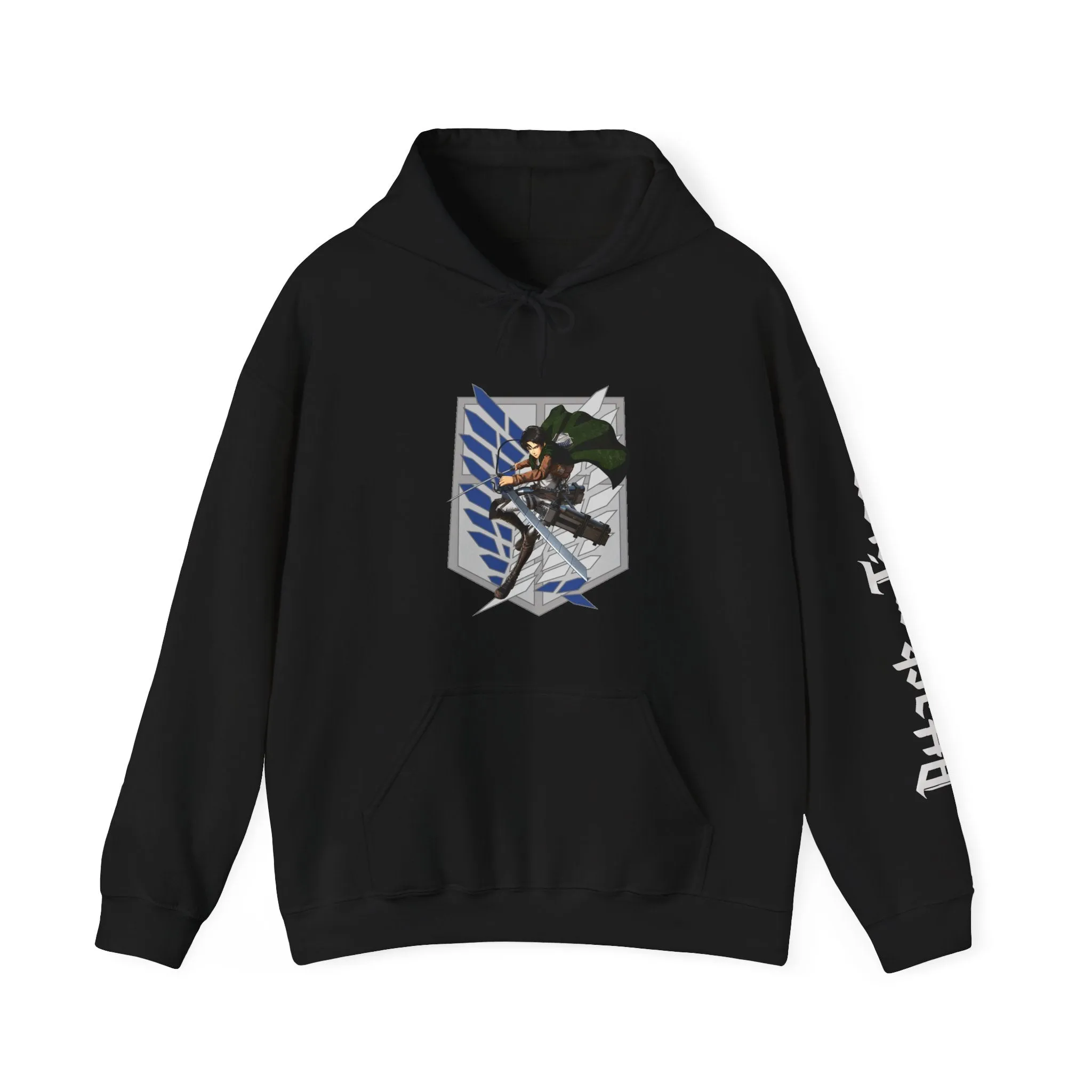 Attack on Titan Anime Hoodie - Unisex Heavy Blend™ Hooded Sweatshirt, Eren Yeager, Levi Ackerman, Survey Corps Jacket, Scouting Legion