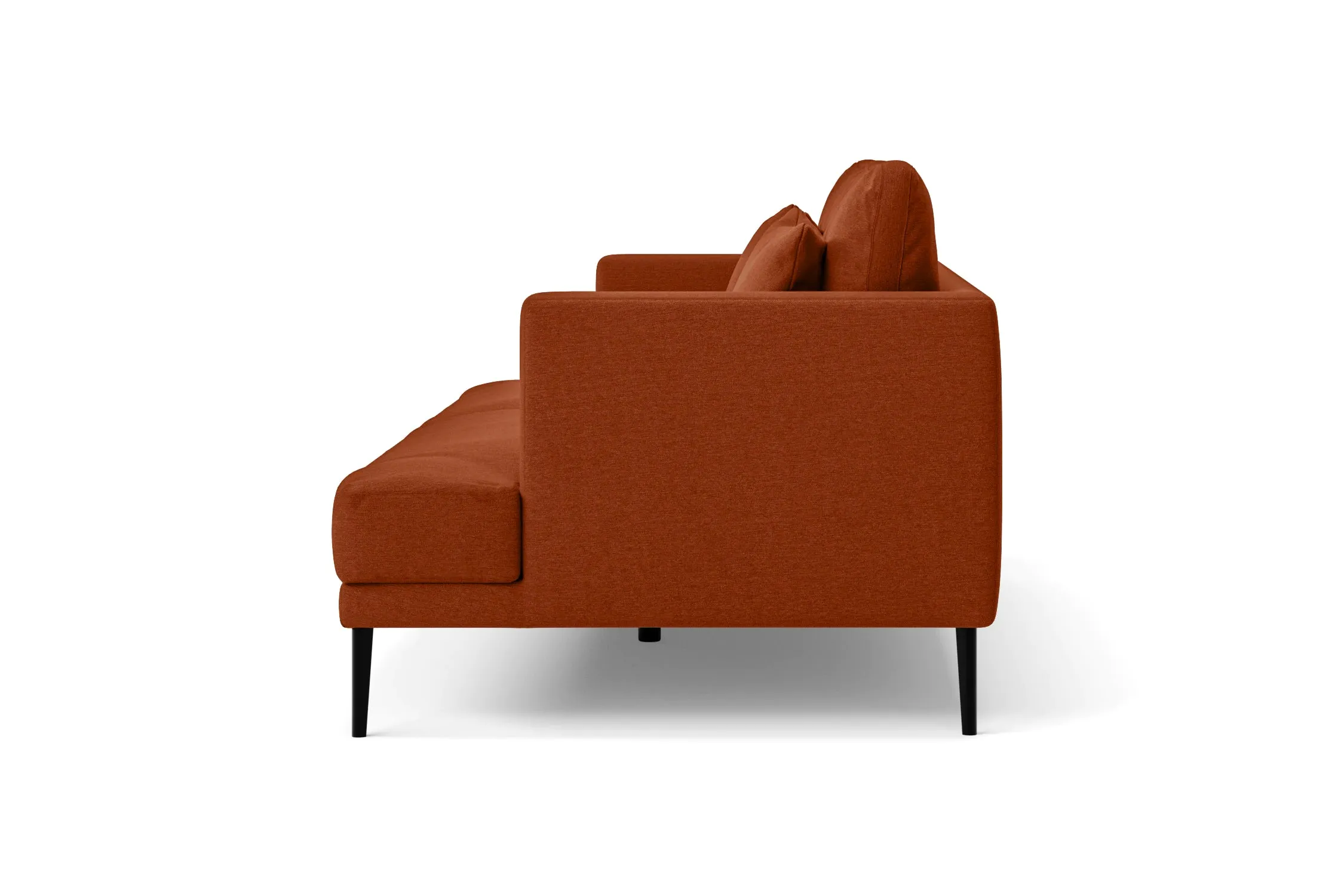 Bisceglie 2 Seater Sofa Orange Linen Fabric