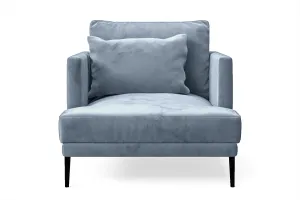 Bisceglie Armchair Baby Blue Velvet