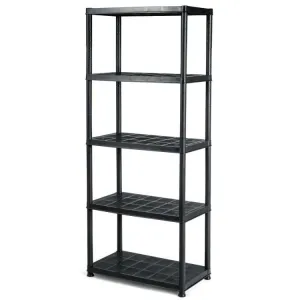 Black 5-Tier Heavy Duty Shelving Unit/Bookcase