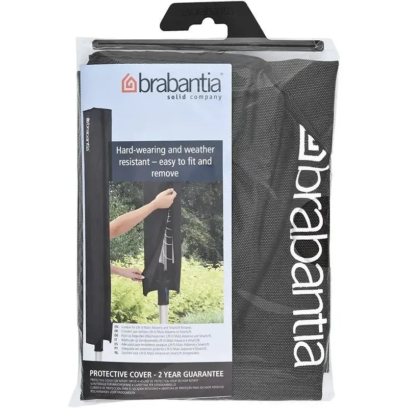 Brabantia Lift-O-Matic Advanced Rotary Washing Line With Ground Spike & Accessories - 50 Meters