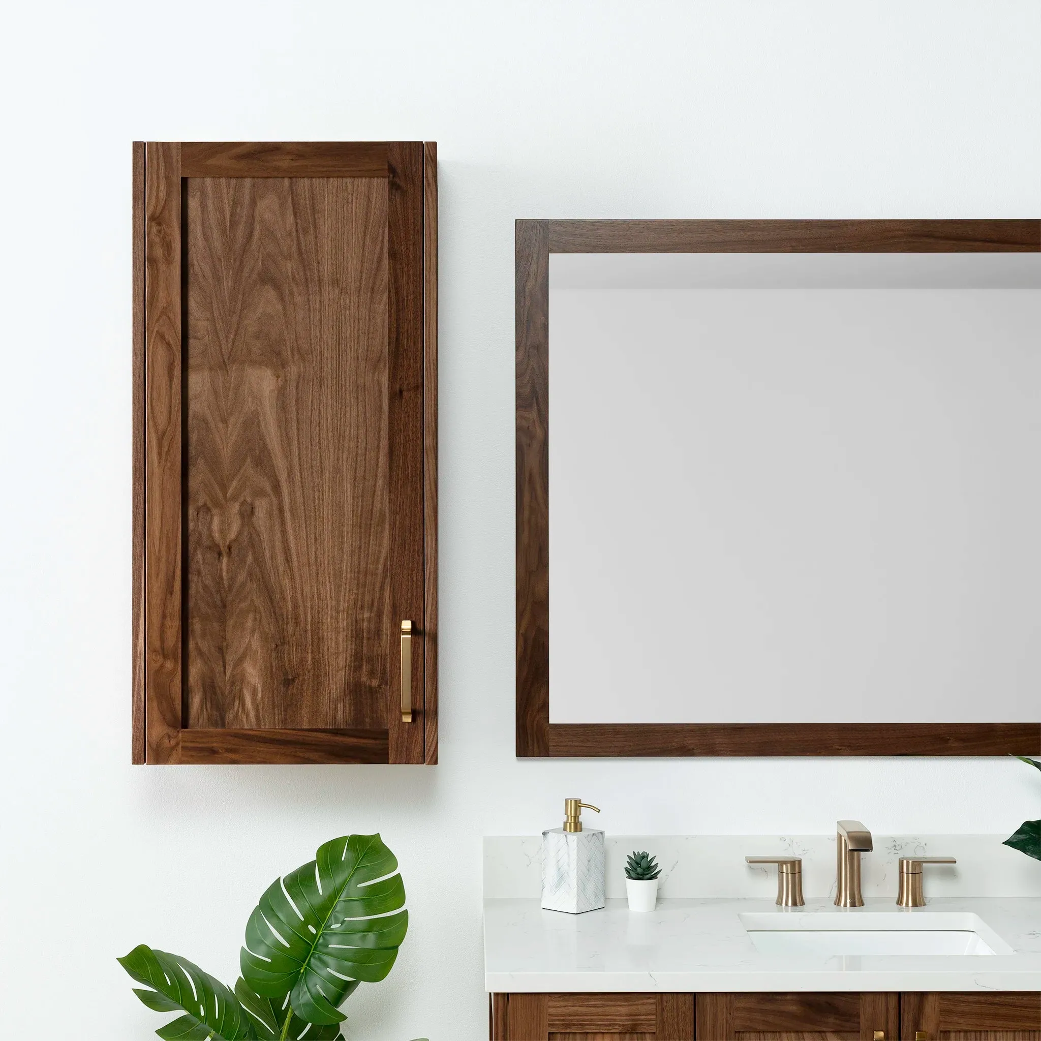 Bridgeport American Black Walnut Wall Cabinet