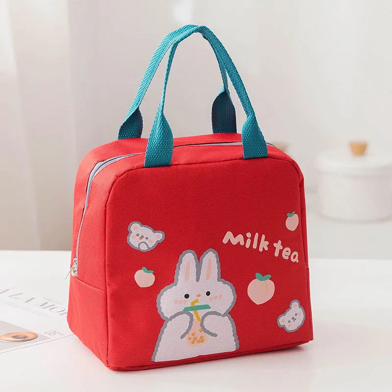 Cartoon Insulated Lunch Bag Zipper Lunch Bag