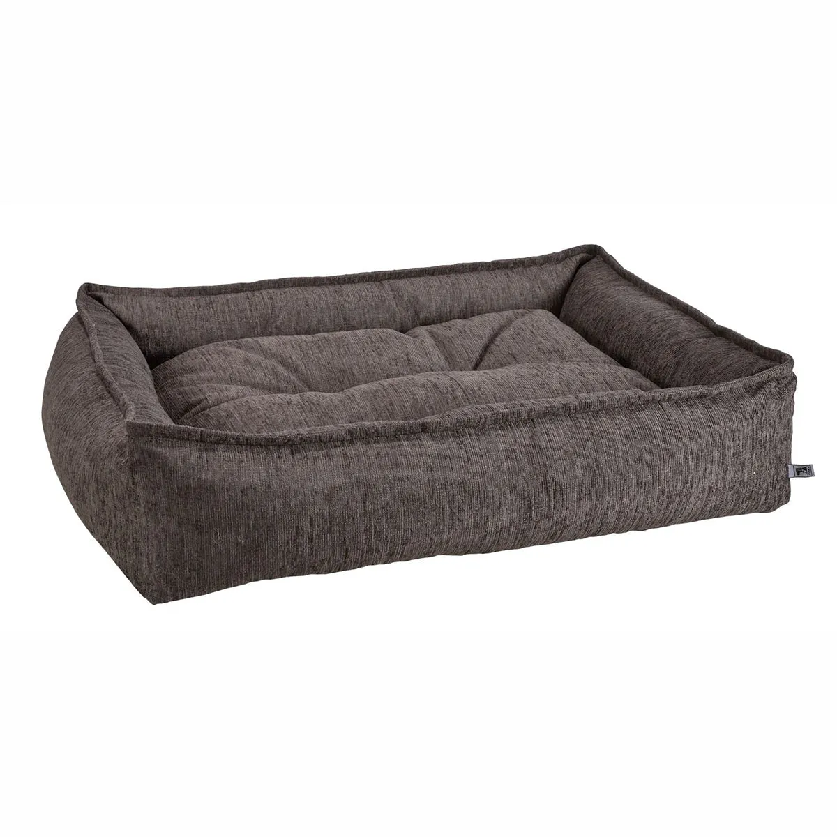 Charcoal Performance Chenille Sterling Lounge Dog Bed