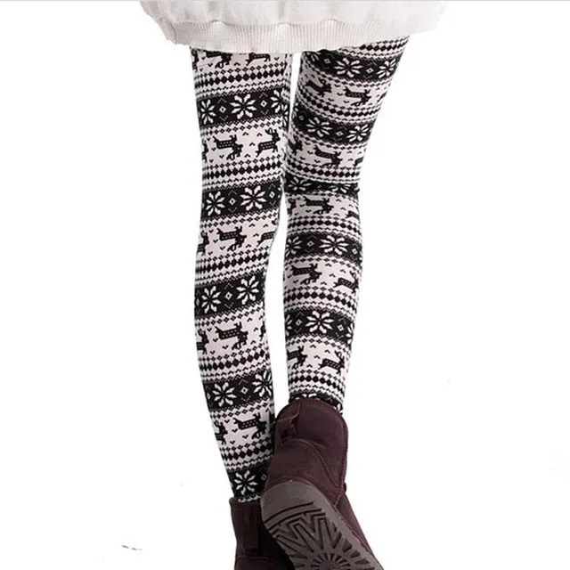 Christmas Leggings Lady Casual