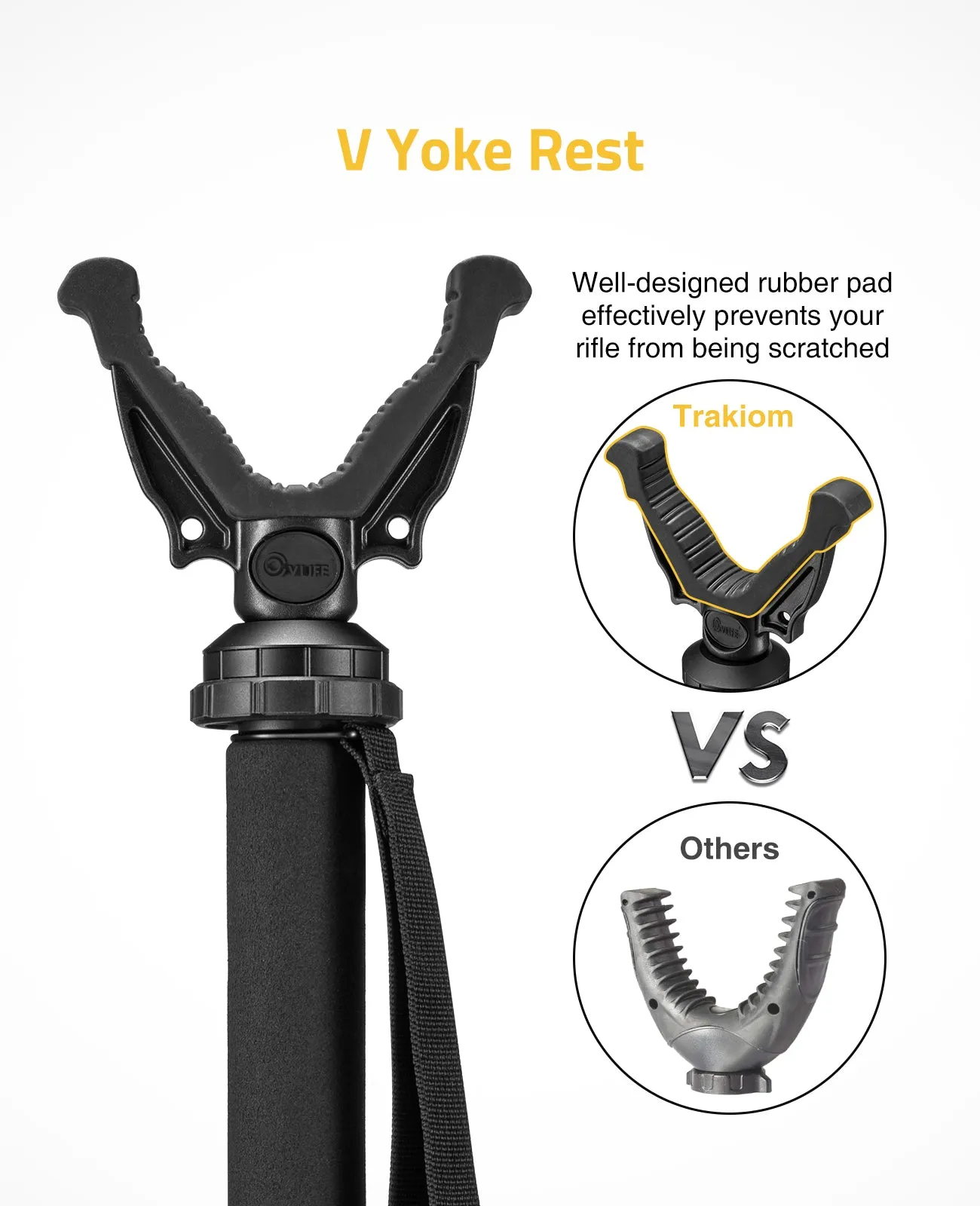 CVLIFE Shooting Stick Monopod Hunting Tripod