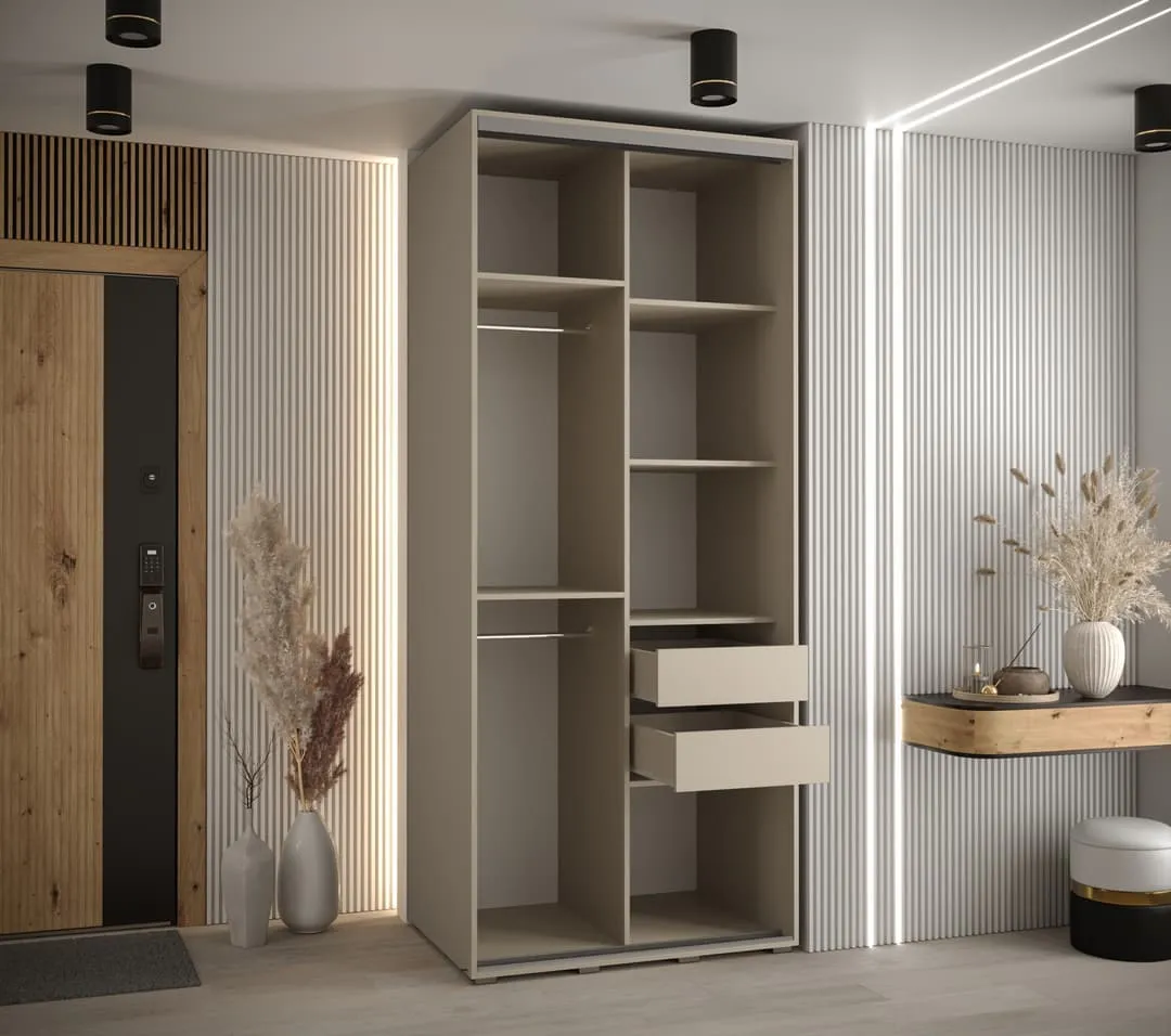 Dakota XI Sliding Door Wardrobe 110cm