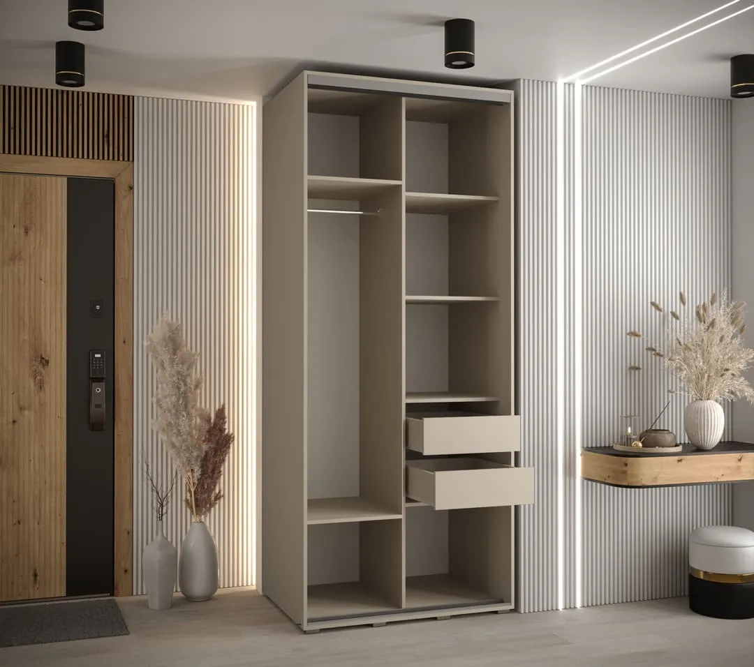 Dakota XI Sliding Door Wardrobe 110cm