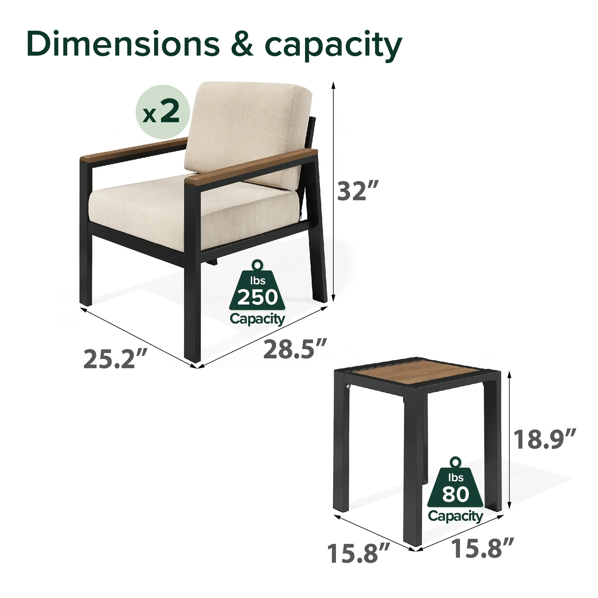 Dillon Outdoor Chat Set