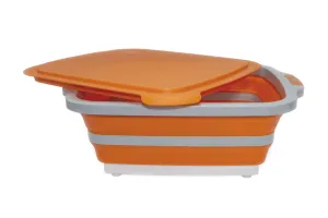 Drip EZ: Junior Callapsible Food Prep Tub W/ Lid