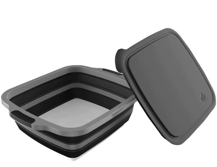 Drip EZ: Junior Callapsible Food Prep Tub W/ Lid