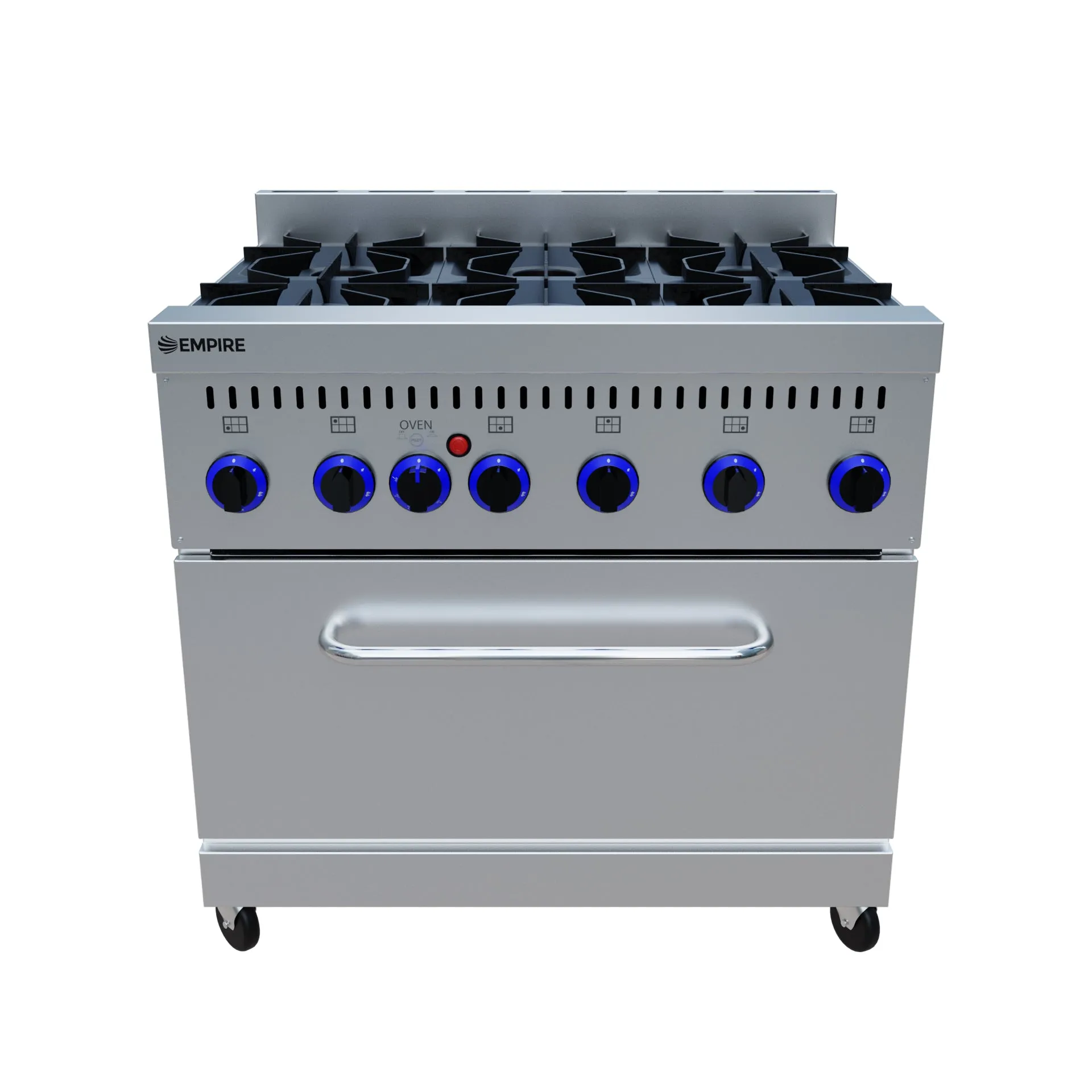 Empire 6 Burner Heavy Duty Gas Oven Range Stove - EMP-80-AS-36-L