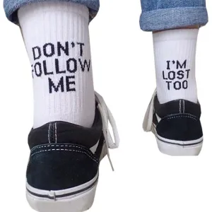 English alphabet socks ins tide socks