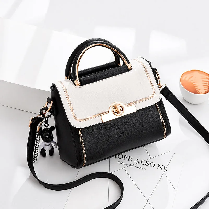 Fashion contrasting color easy to match women's bag new casual shoulder bag crossbody bag