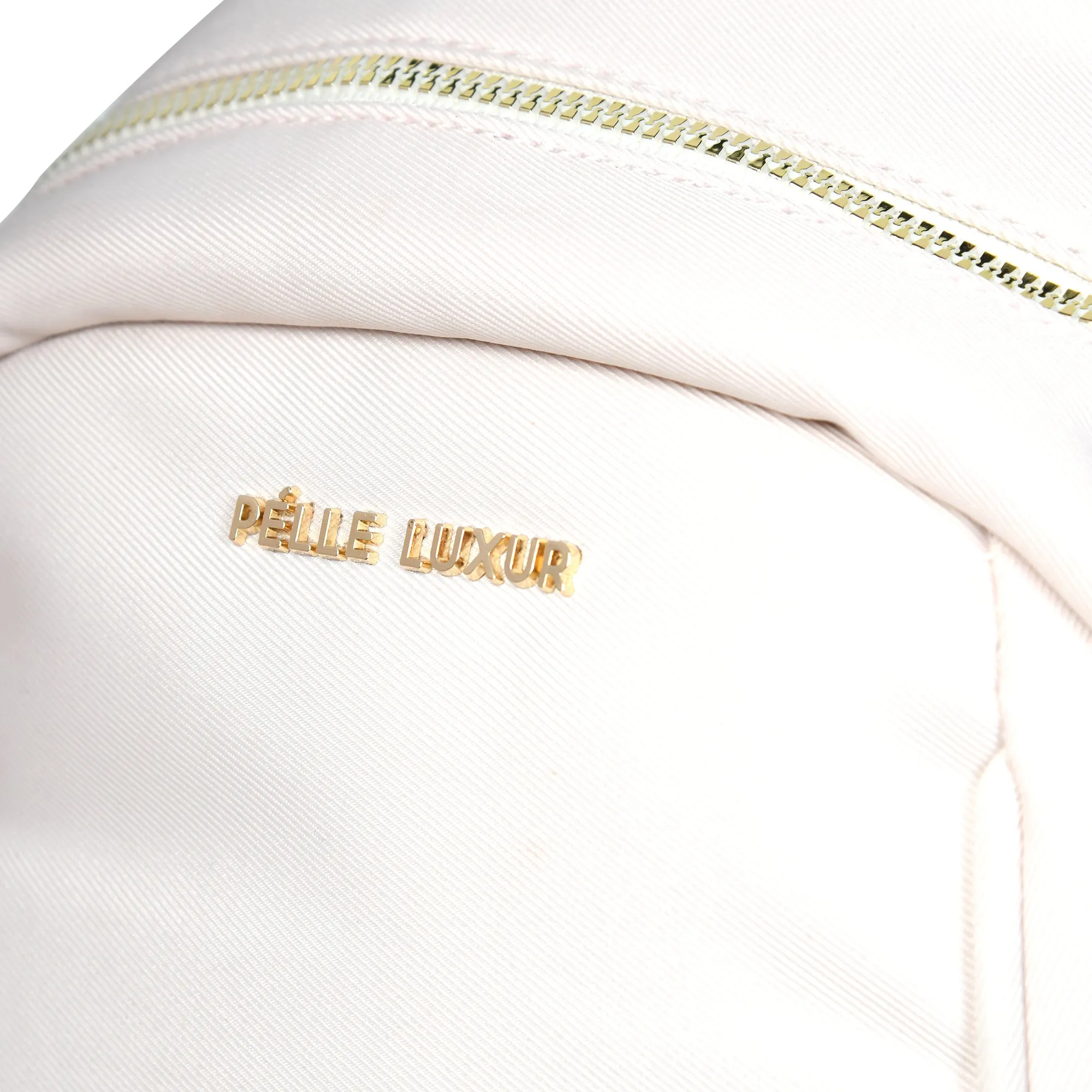 Function Meets Fashion: Black & White Small Backpack by Pelle Luxure