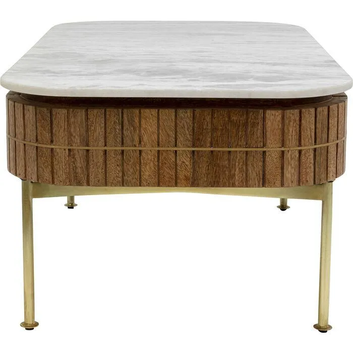 Grace Mango Wood/Marble Coffee Table