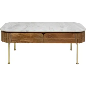 Grace Mango Wood/Marble Coffee Table