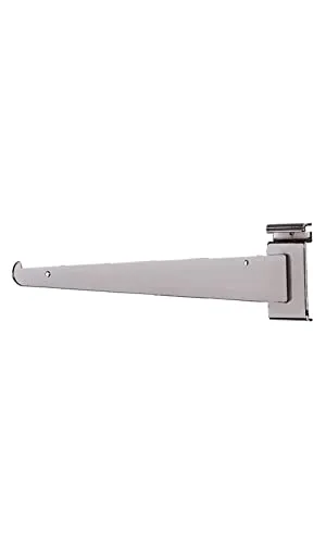 Grid Metal Shelf Bracket for Gridwall, Chrome, White, Black - Preowned