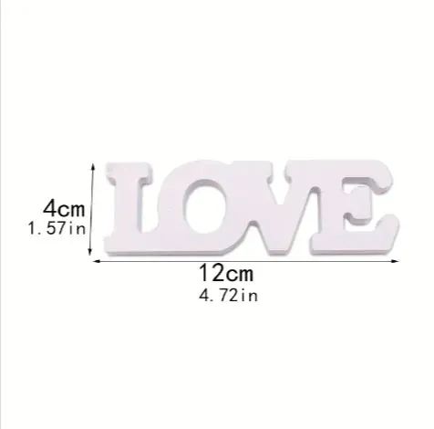 HOME LOVE White Letter Ornament – stylish decor