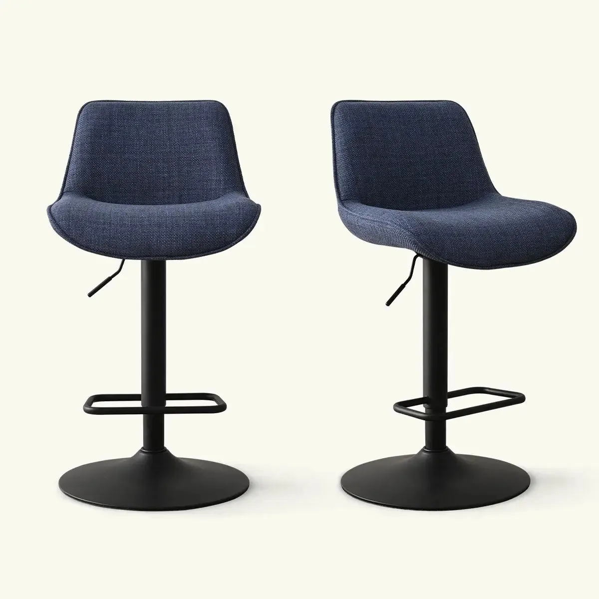 Hunter Upholstered Swivel Adjustable Counter Stool (Set of 2)