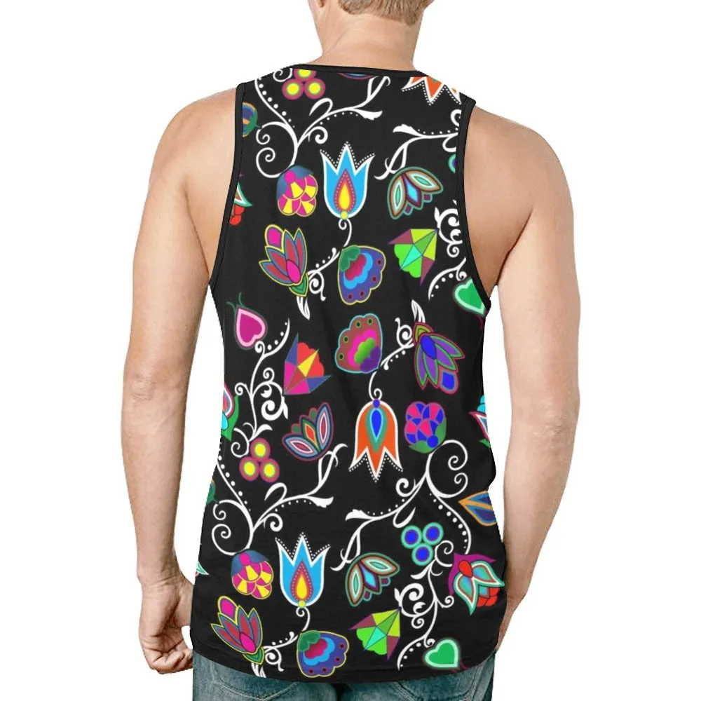 Indigenous Paisley Black Tank Top