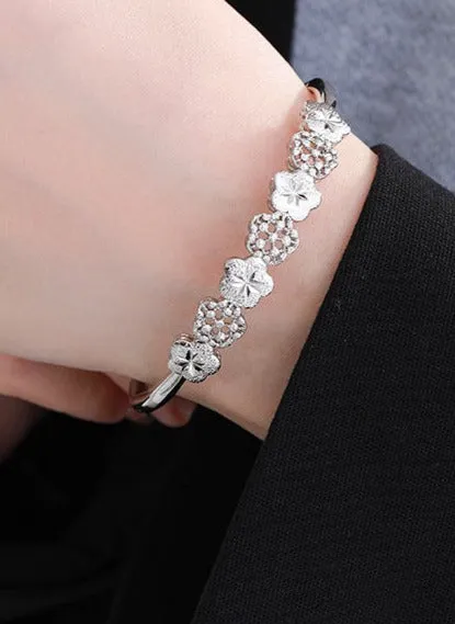 Jewelry ins style fashion trend elegant temperament closed hand jewelry flower bracelet