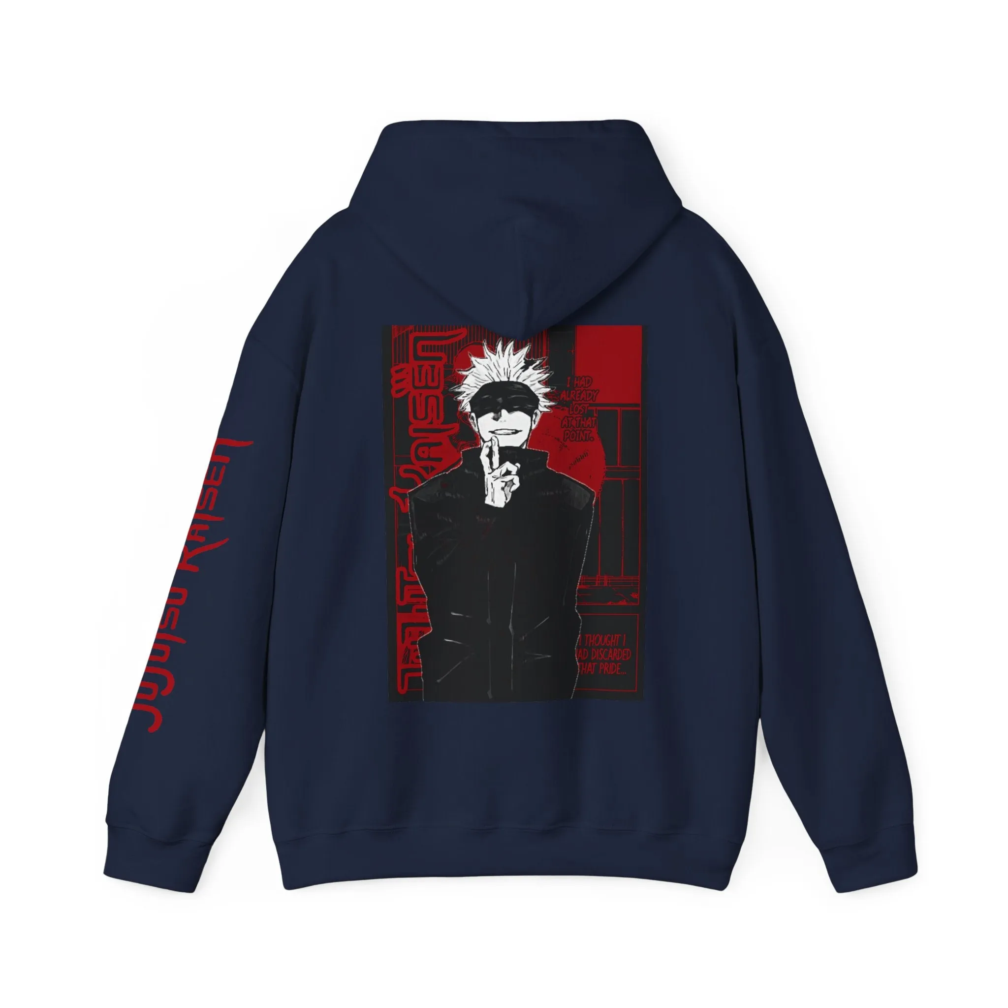 Jujutsu Kaisen Anime Hoodie Sweatshirt, Unisex Heavy Blend™, Cosplay Jumper, Back & Sleeve Print Manga Hoodie