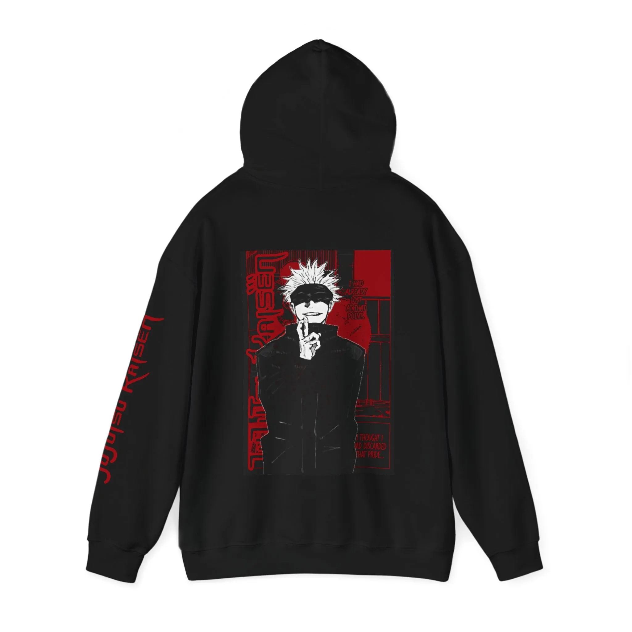 Jujutsu Kaisen Anime Hoodie Sweatshirt, Unisex Heavy Blend™, Cosplay Jumper, Back & Sleeve Print Manga Hoodie