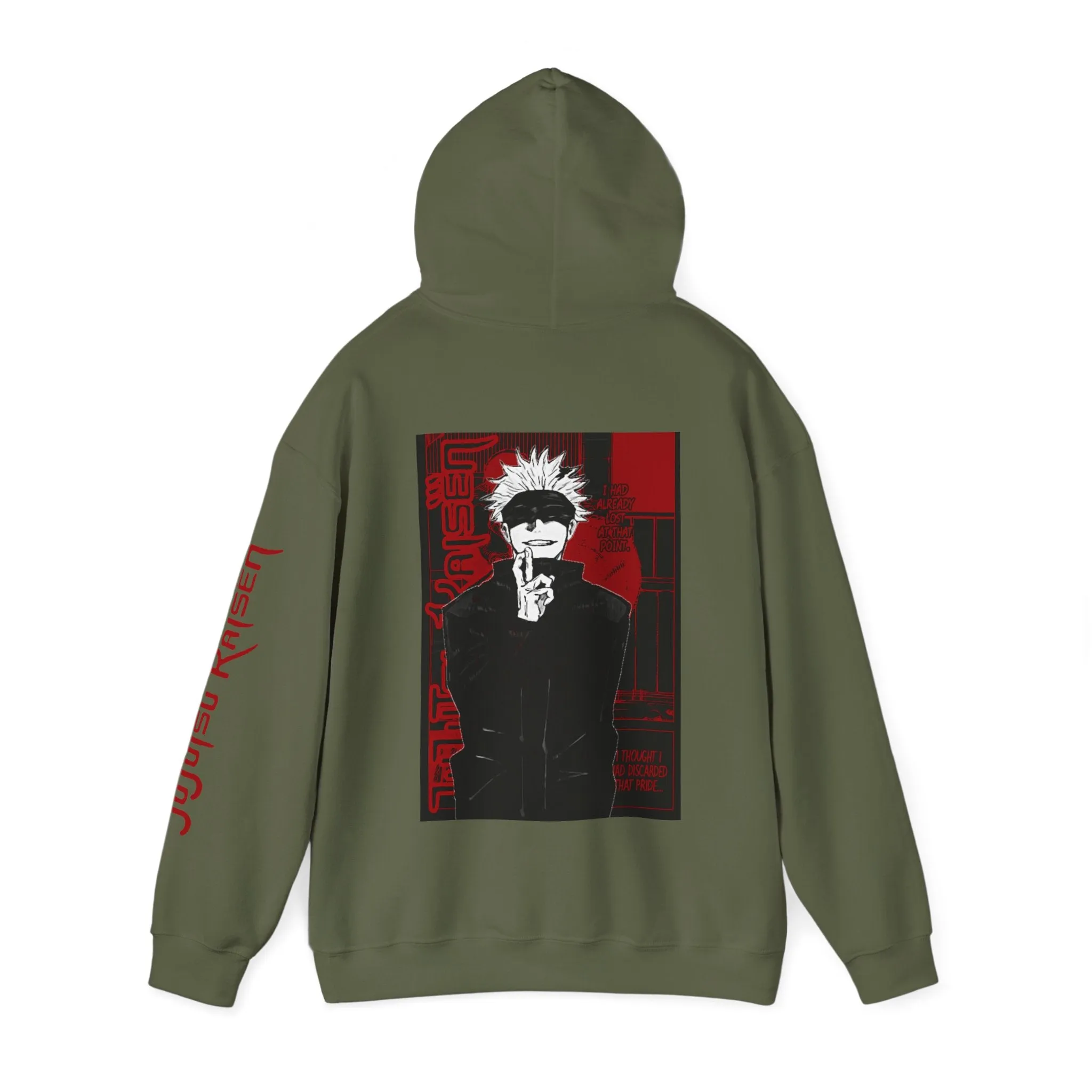 Jujutsu Kaisen Anime Hoodie Sweatshirt, Unisex Heavy Blend™, Cosplay Jumper, Back & Sleeve Print Manga Hoodie