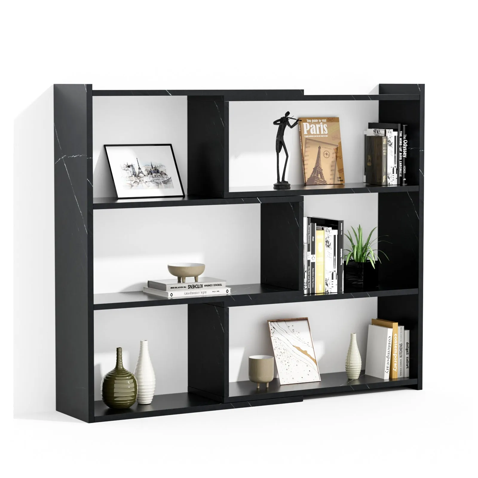 Kaboon 4-Tier Shelving Unit--Cloud Atlas