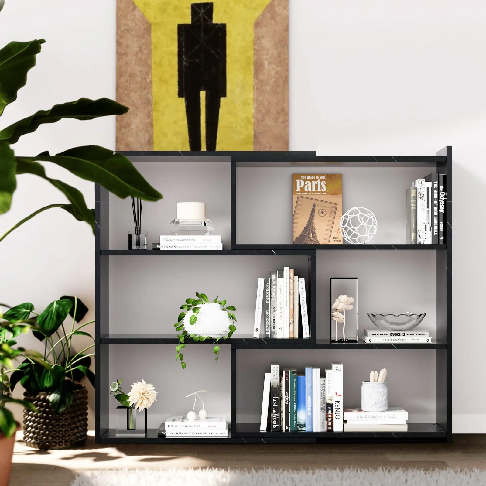 Kaboon 4-Tier Shelving Unit--Cloud Atlas