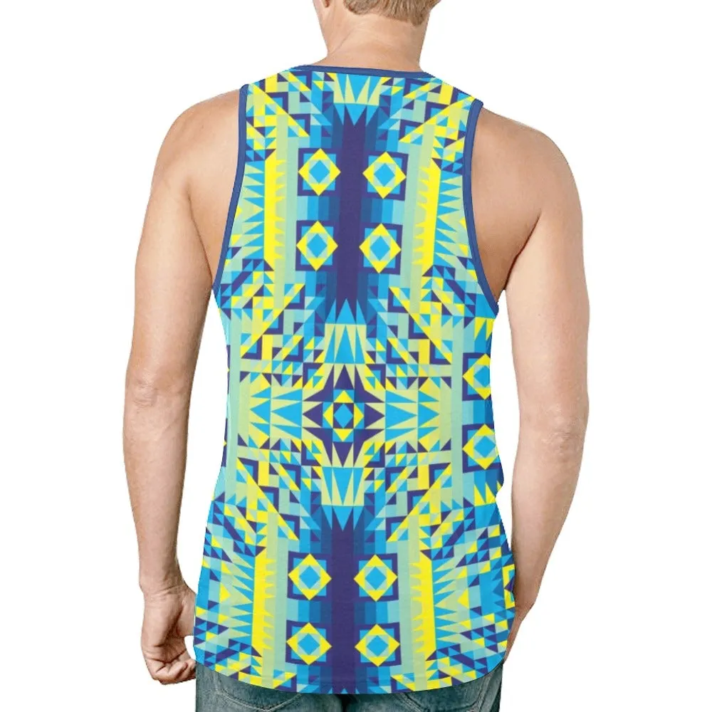 Kaleidoscope Jaune Bleu Tank Top