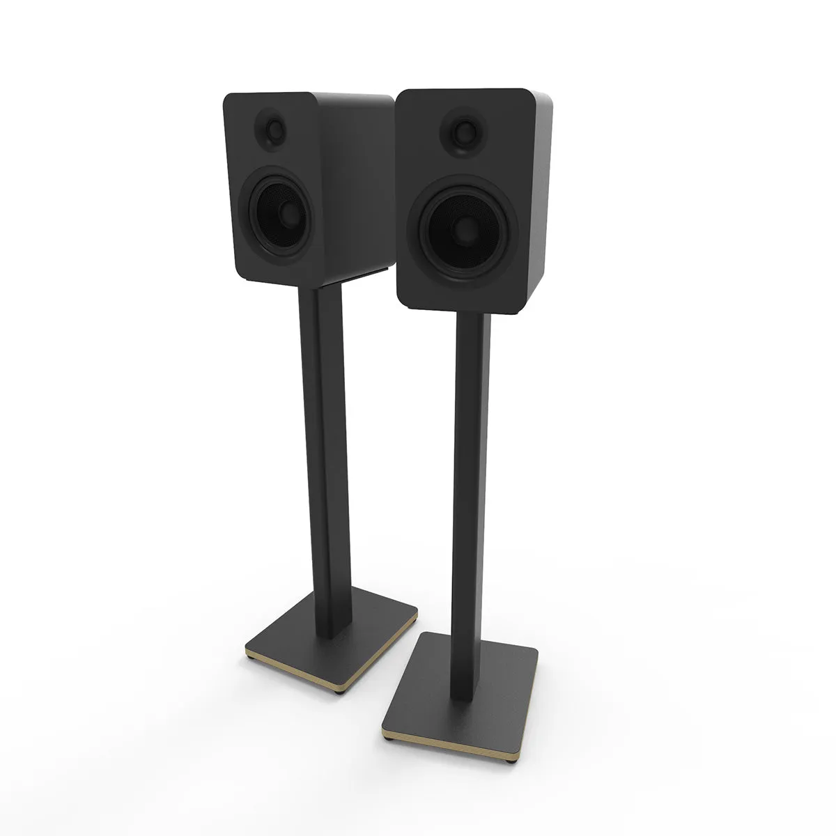 Kanto ST28P 28" Universal Bookshelf Speaker Floor Stand with Plywood Base Pair