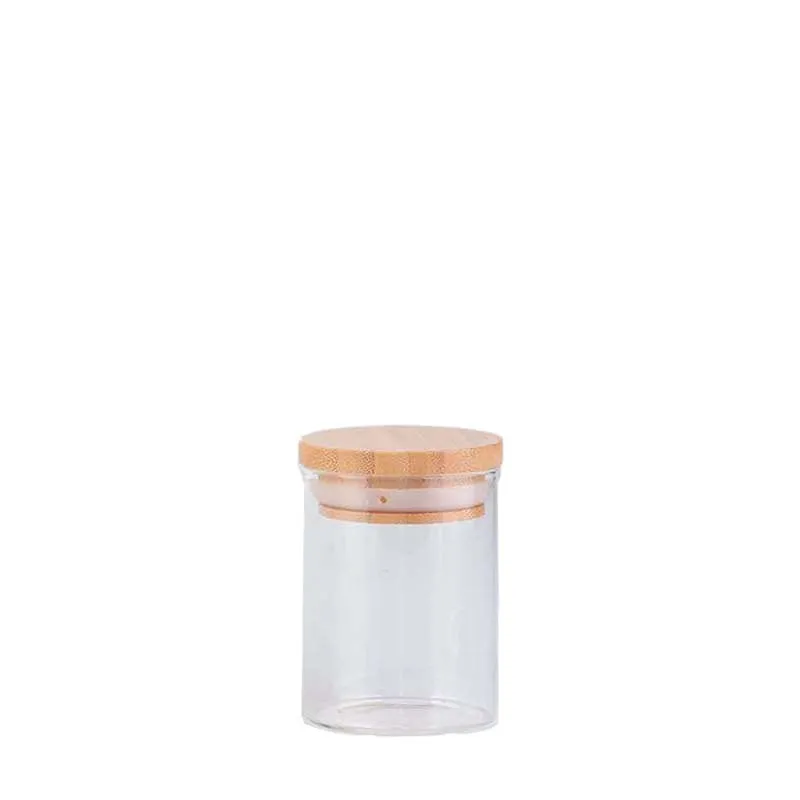 Kates Glass Spice Jar with Bamboo Lid 75ml