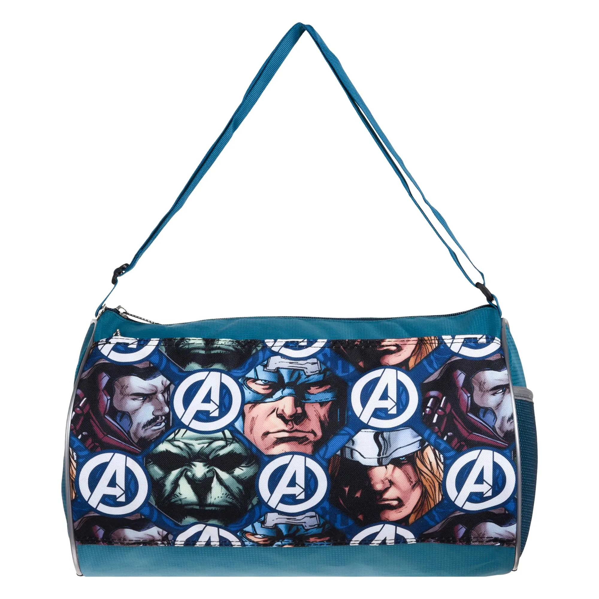 Kuber Industries Marvel Avengers Gym Bag | Polyester Duffle Bag for Travel | Sport Fitness Bag | Yoga Sport Bag | Sports Gym Bags | Travel Handbag | Handbag for Men | Blue